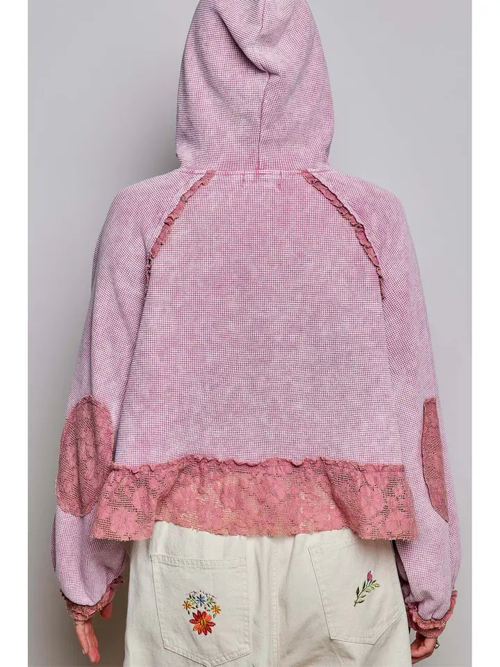 Rosewood Ruffle Hoodie