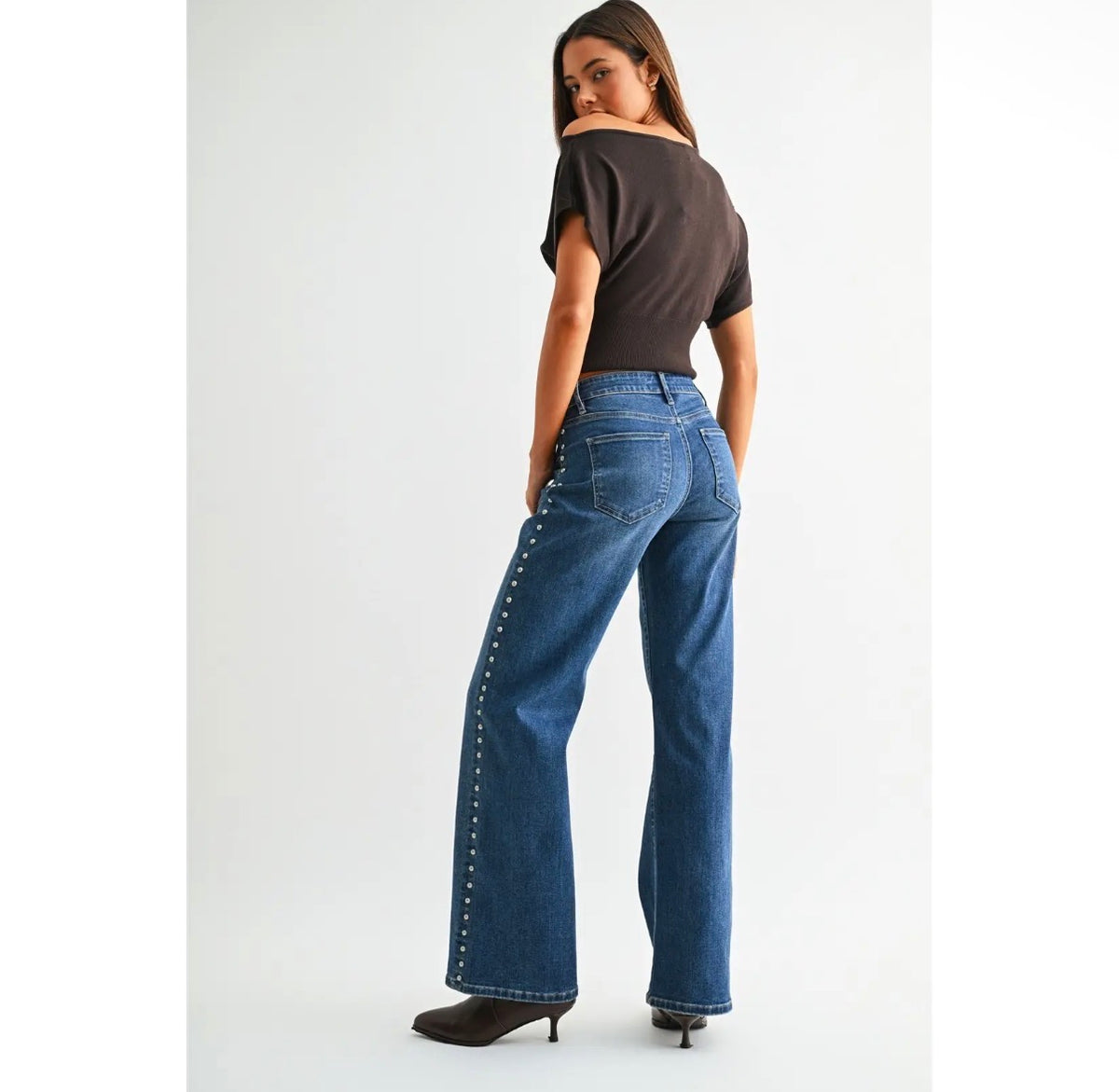 Side Embellishment Jeans