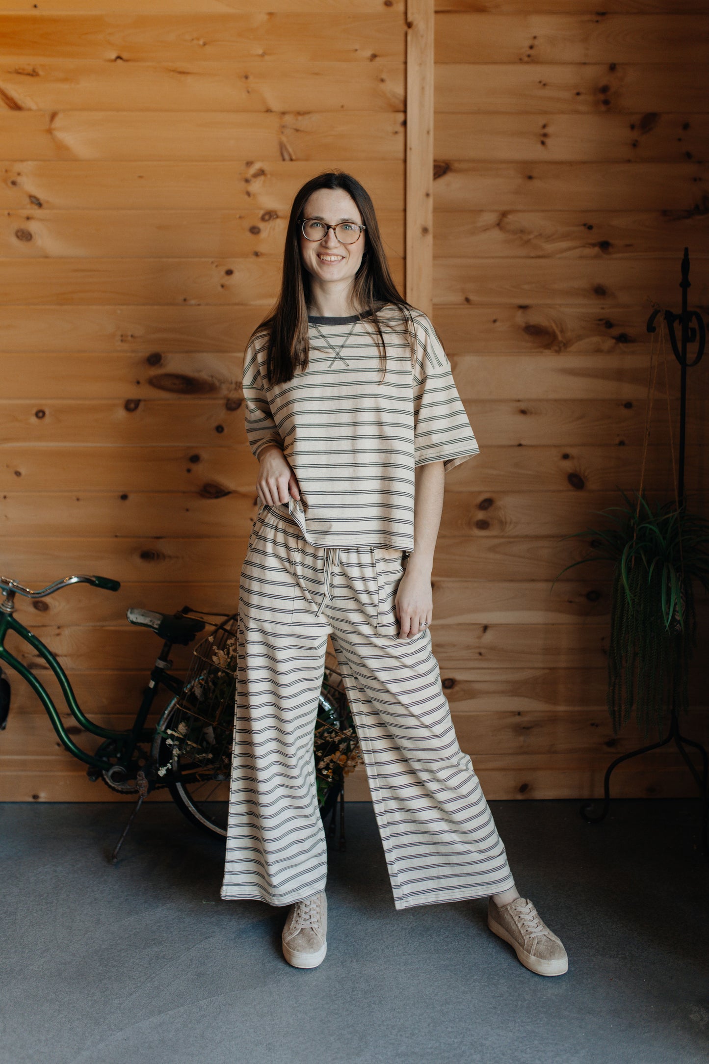 Oatmeal Latte Stripe Set