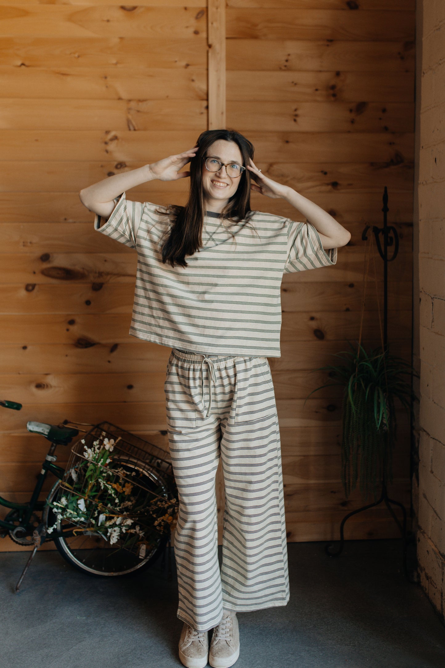 Oatmeal Latte Stripe Set