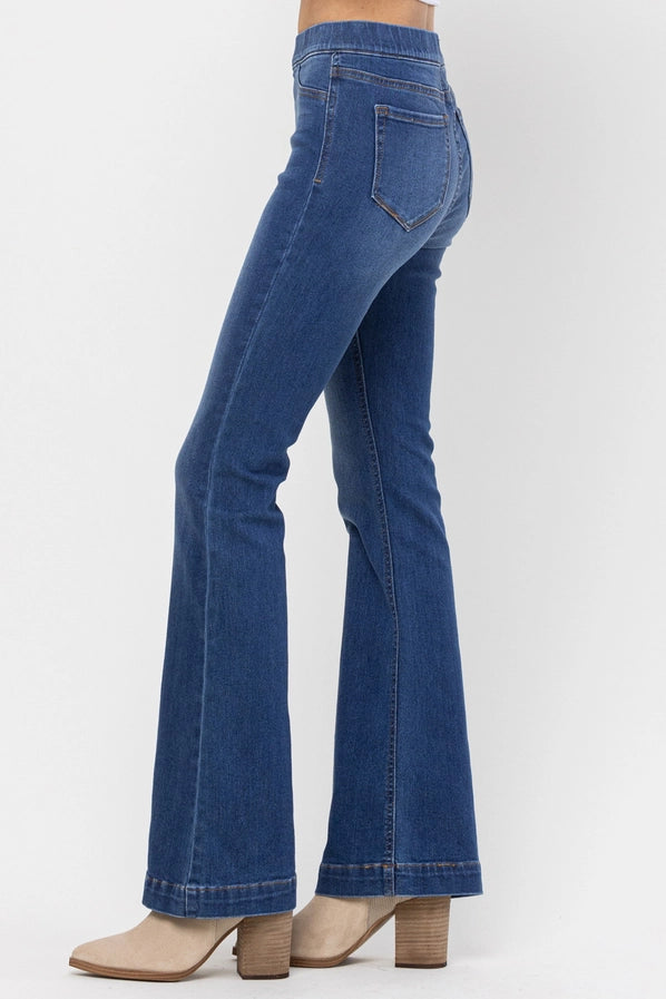 Pull On Flare Jeans