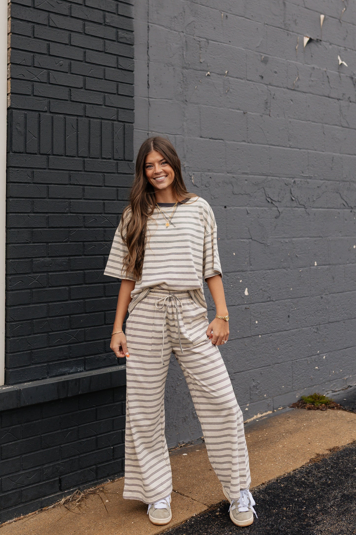 Oatmeal Latte Stripe Set