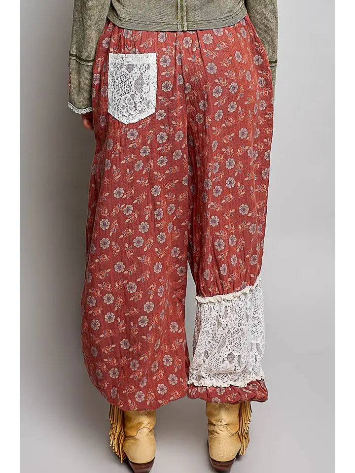 Rust & Lace Pant