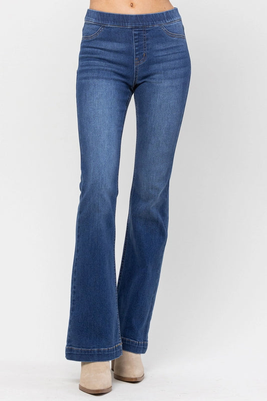 Pull On Flare Jeans