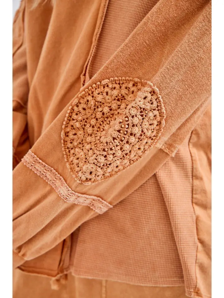 Mineral Wash V-Neck - Butterscotch