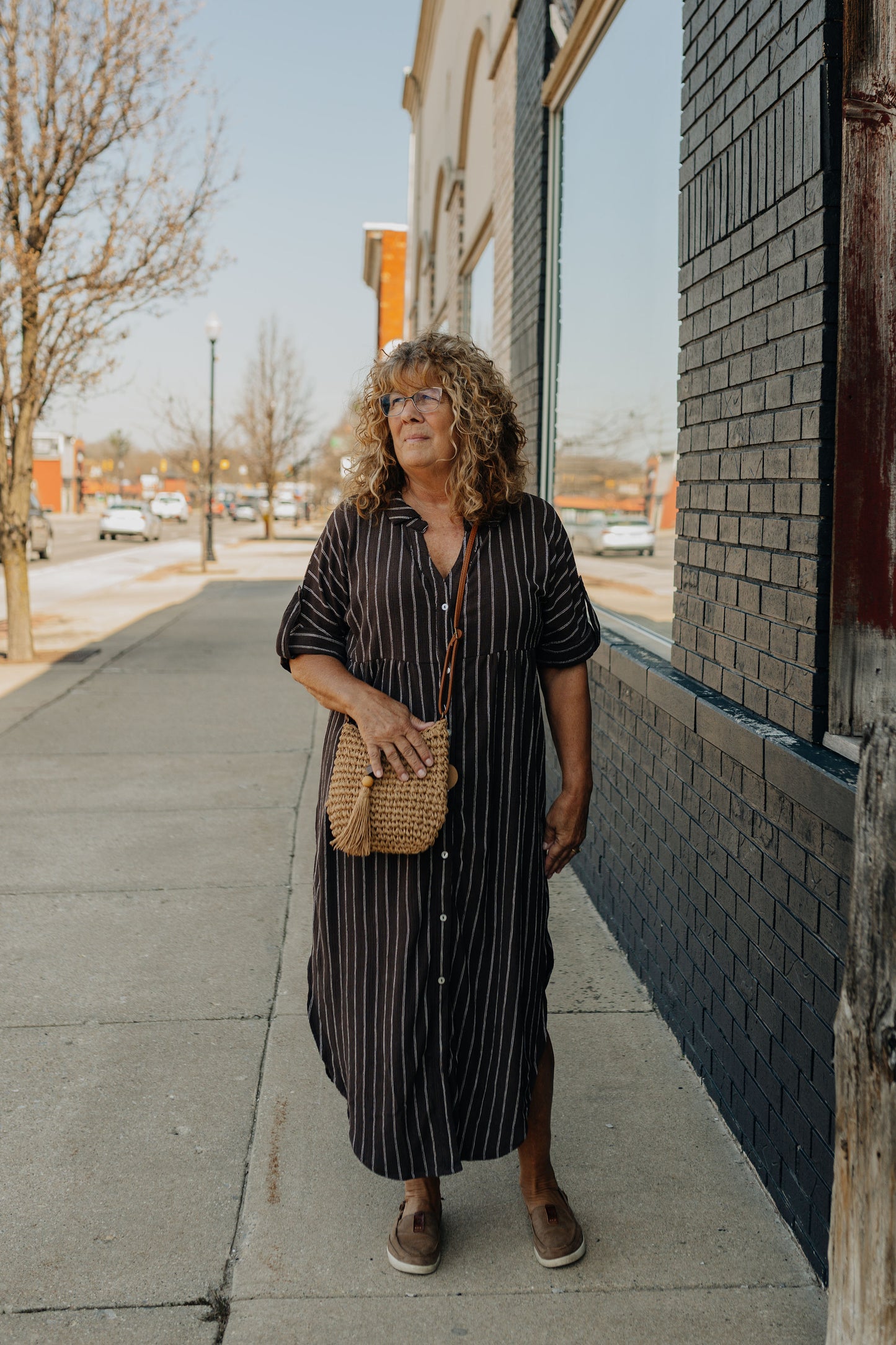 Brown Sugar Linen Dress