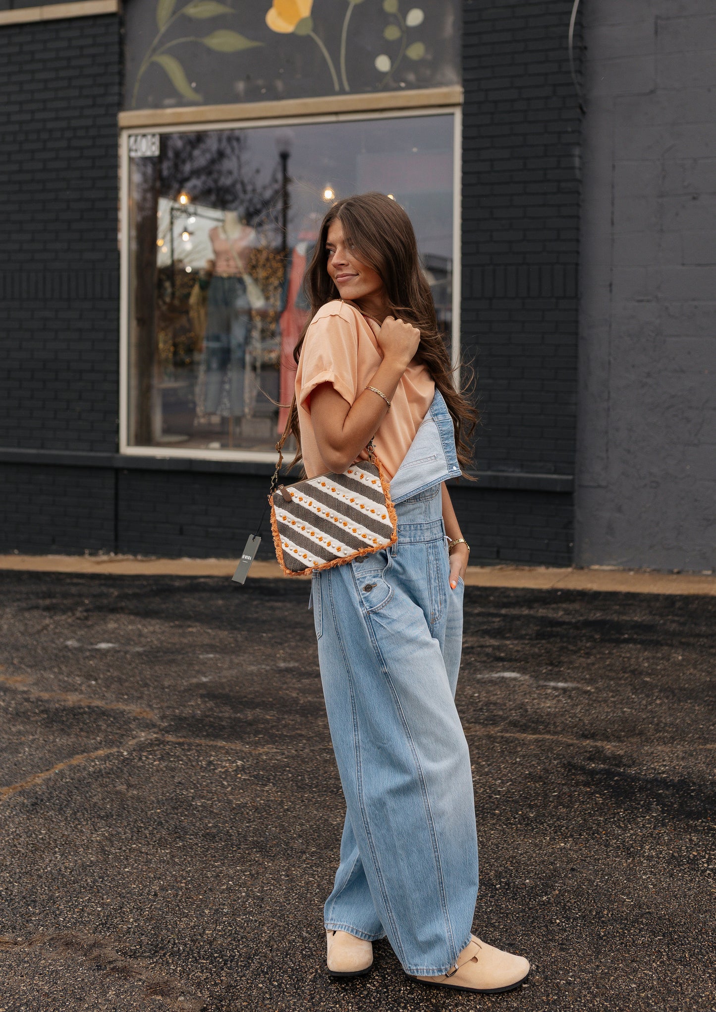 Mid Waisted Barrel Overall