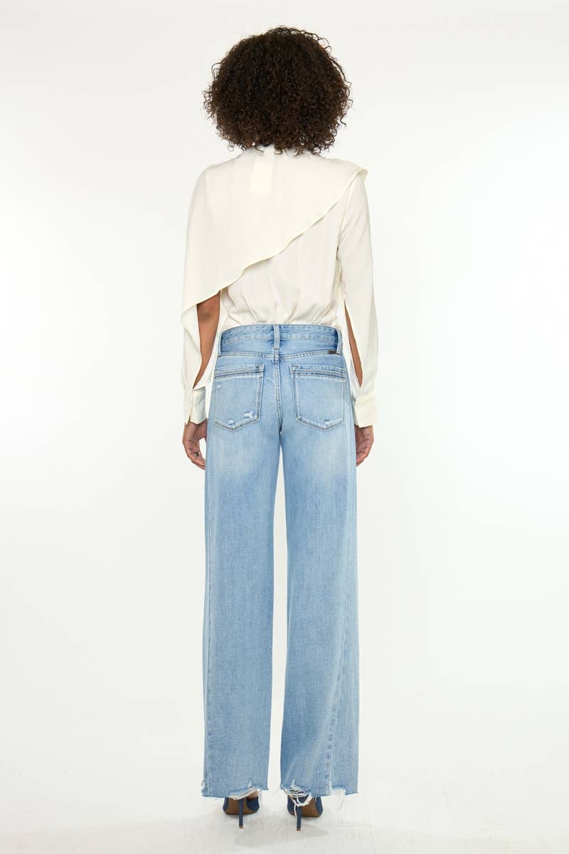 Kancan Mid-Rise Wide Leg Pant