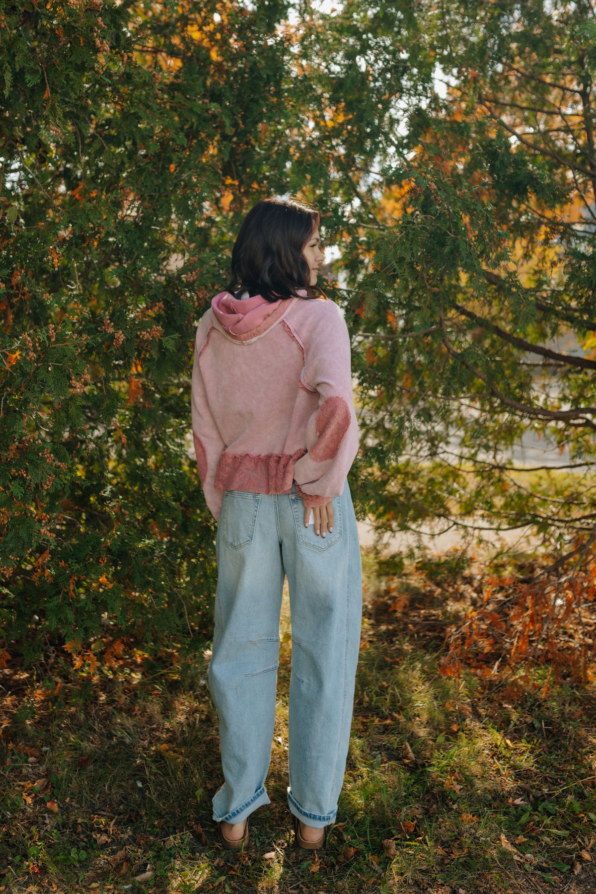 Rosewood Ruffle Hoodie