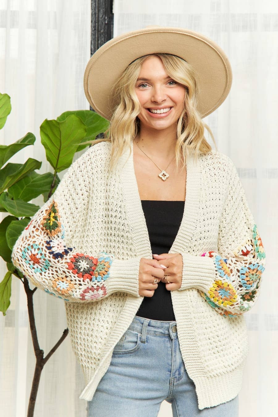 Crochet Squares Cardigan