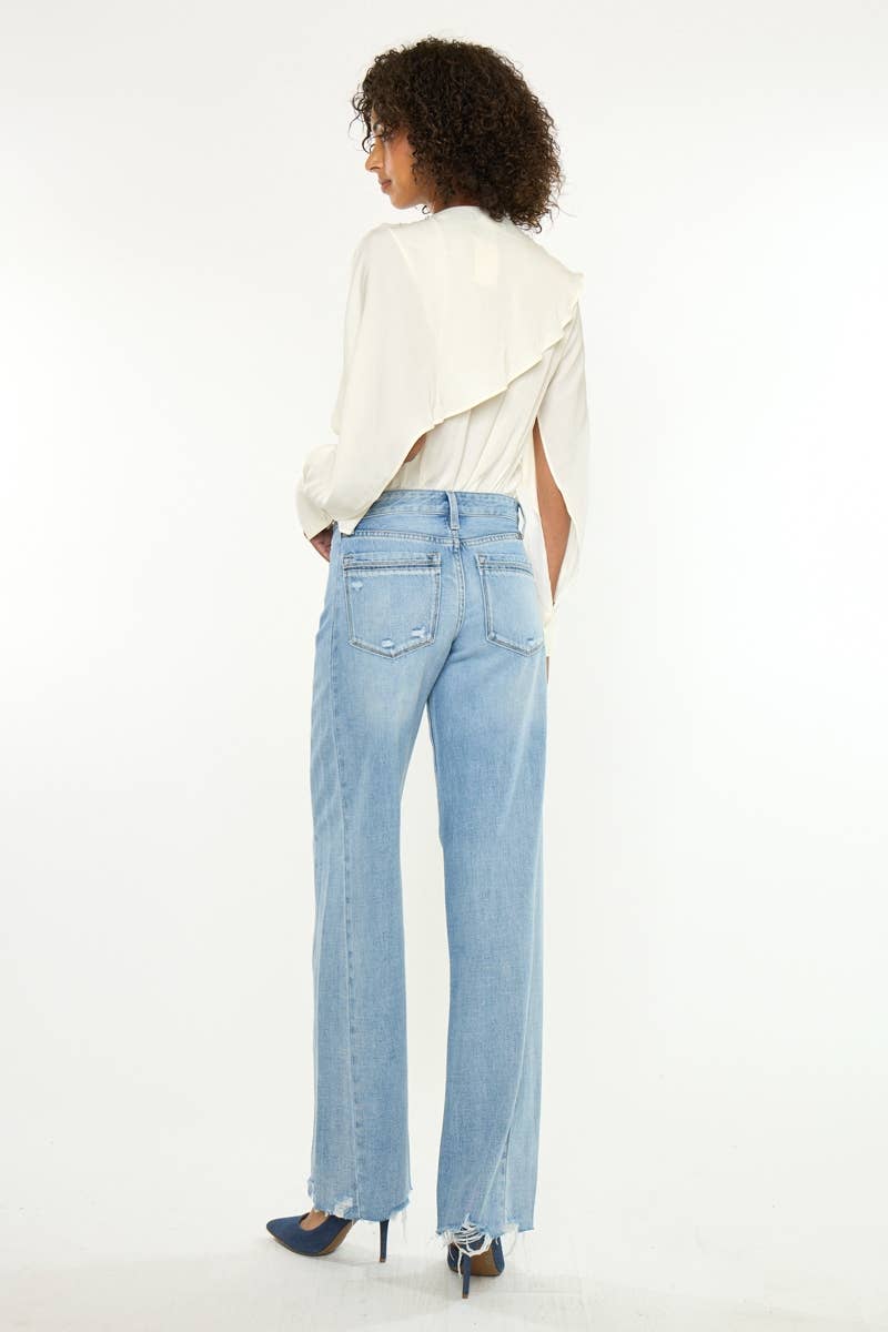 Kancan Mid-Rise Wide Leg Pant