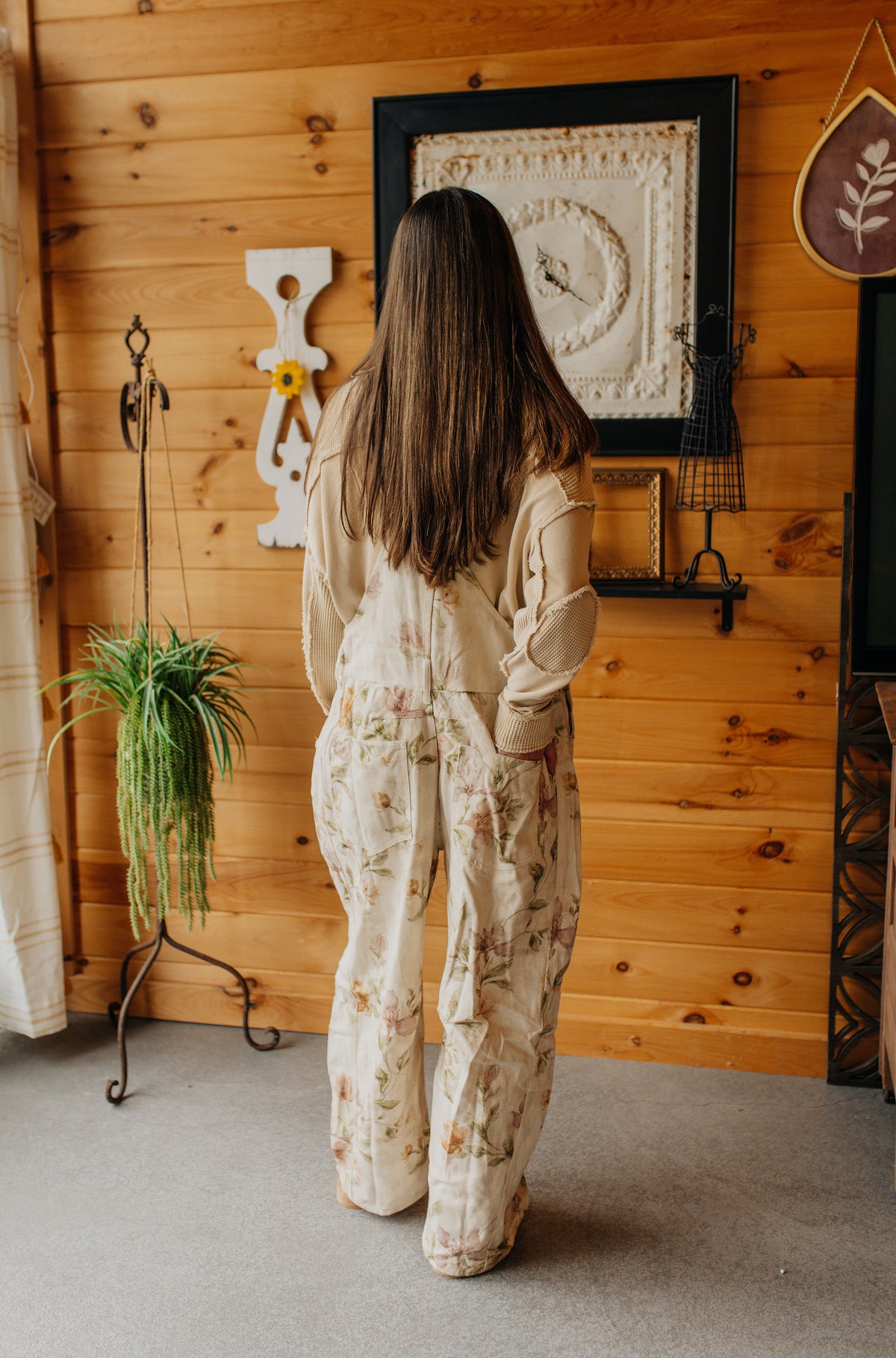 Magnolia Floral Overalls