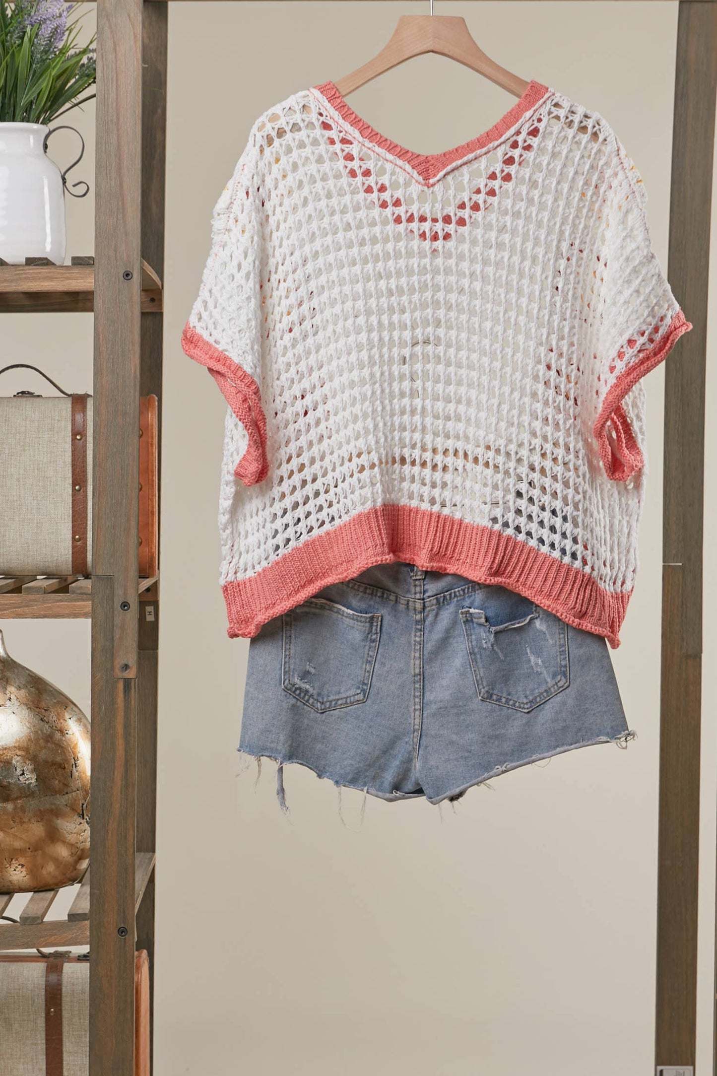 Sunset Crochet Patchwork Top