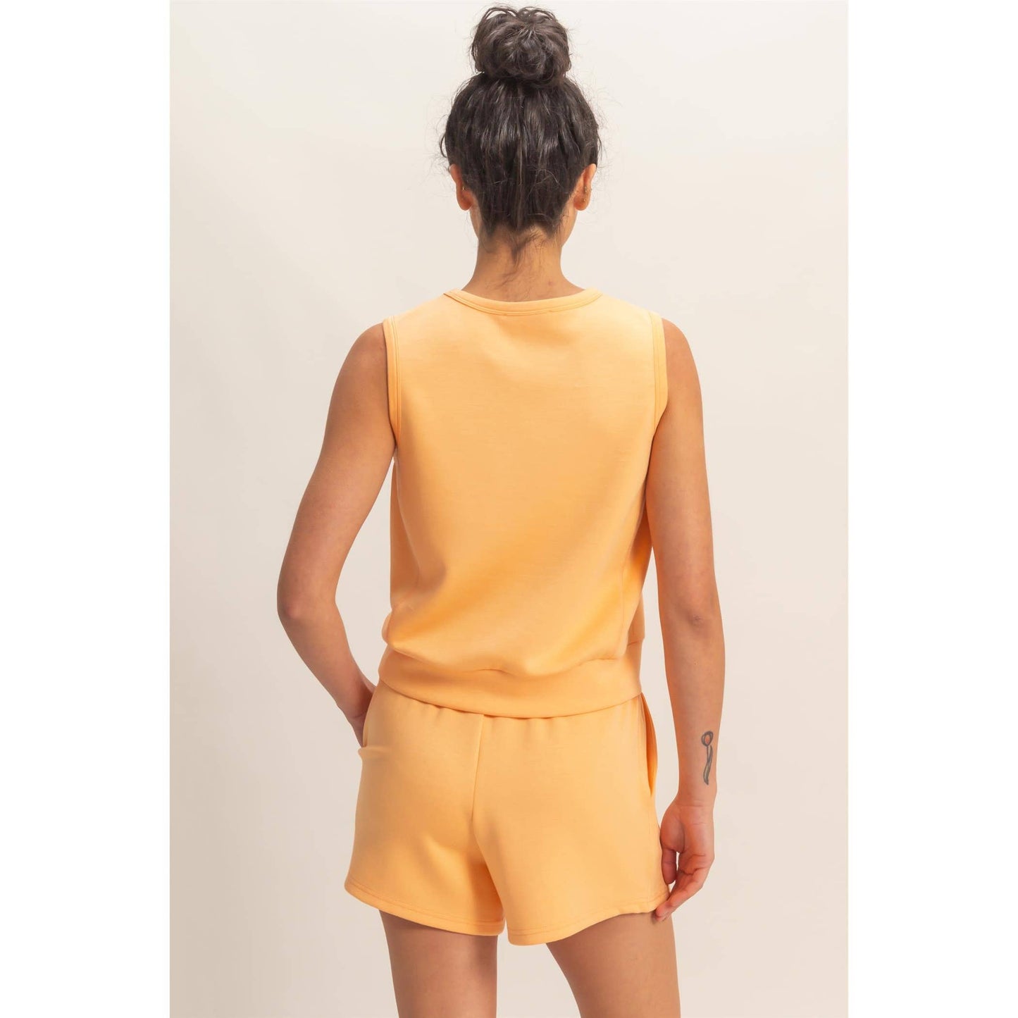 Tammy’s Crewneck Tank - Apricot
