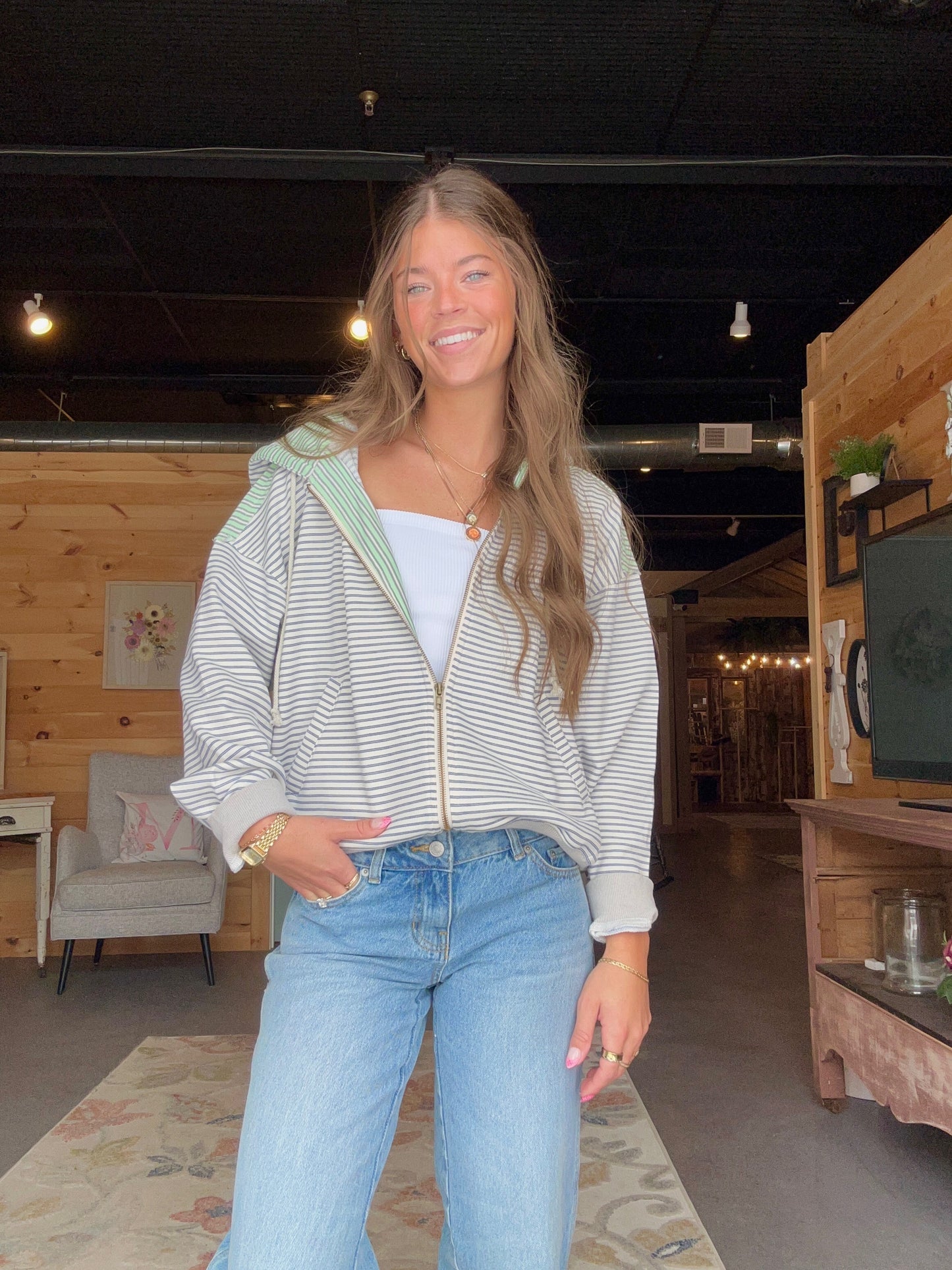 Kennedy’s Stripe Hoodie