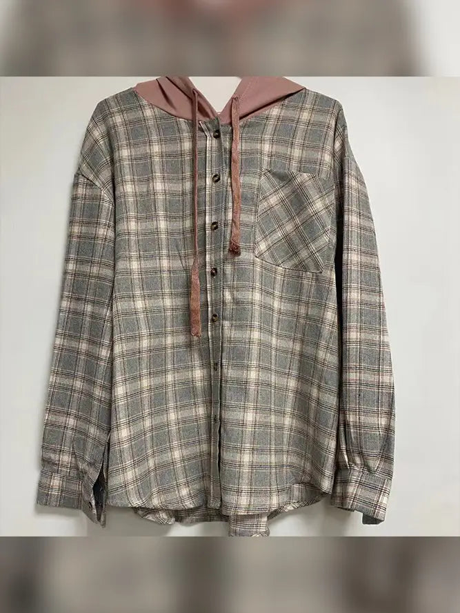 Grey and Pink Flannel