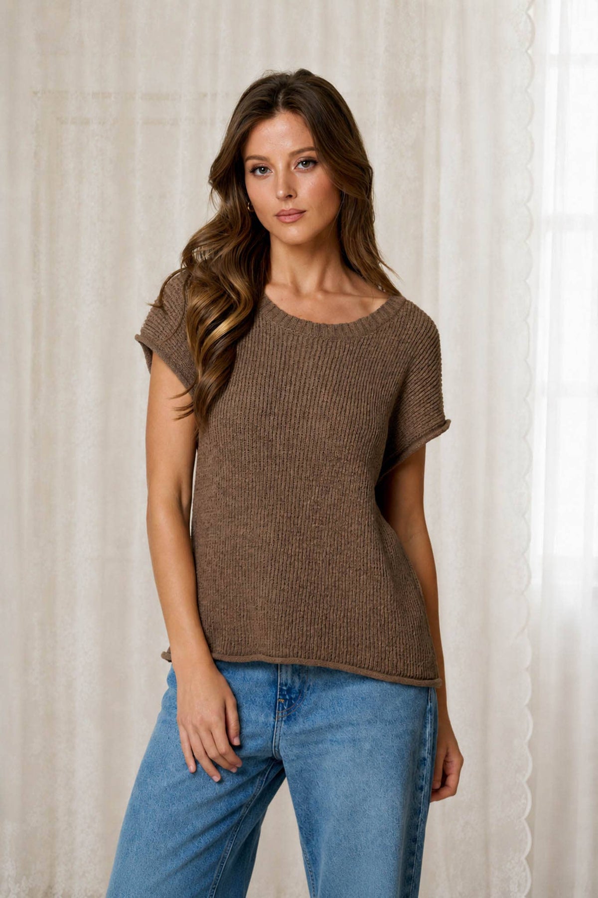 Effortless Knit Top - Mocha
