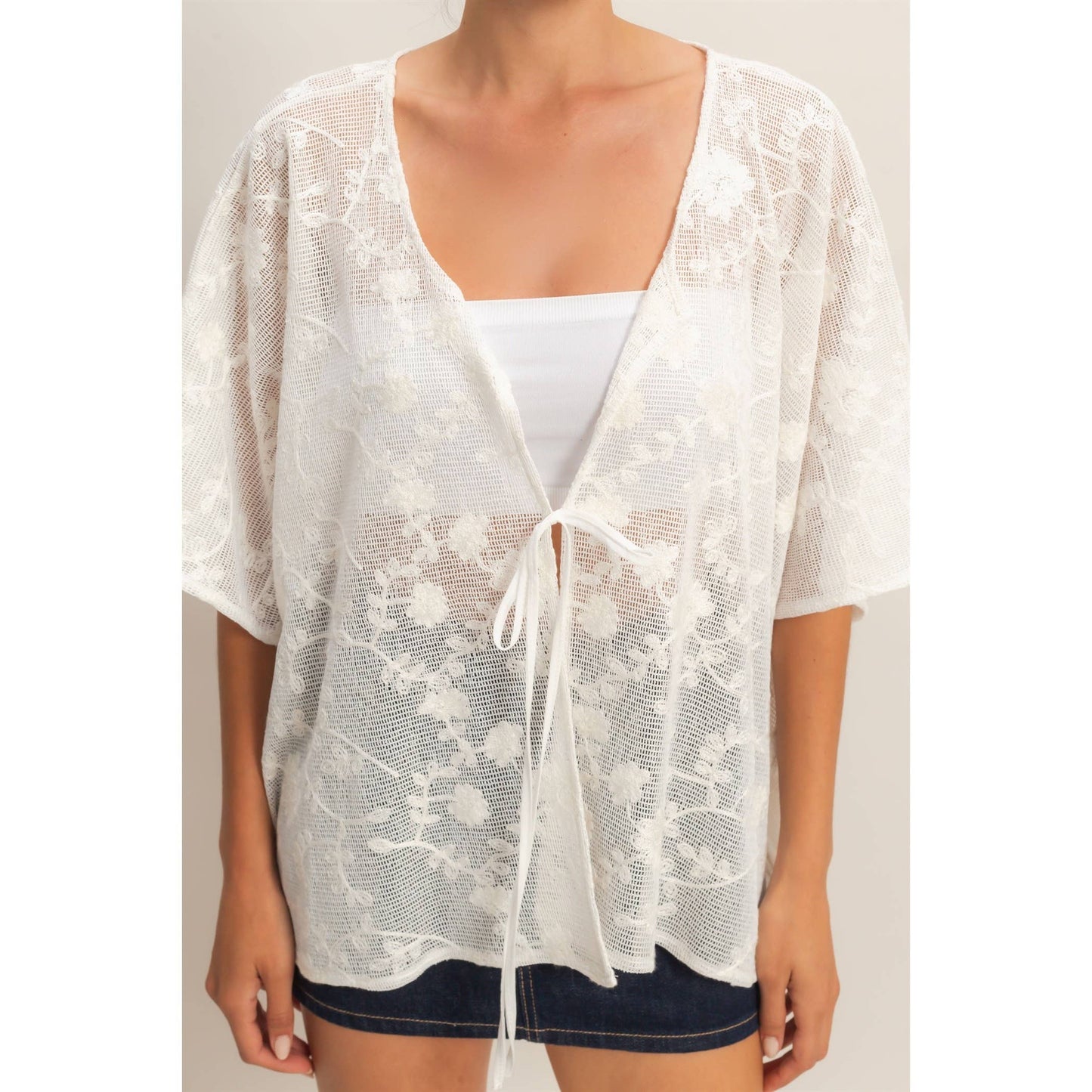Floral Lace Shawl