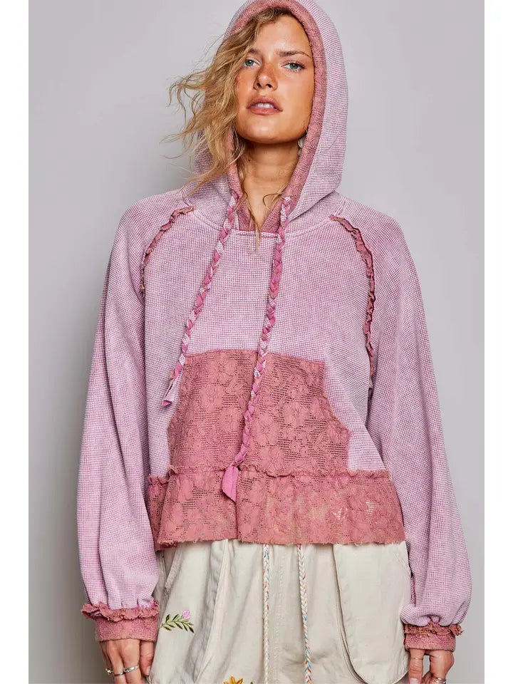 Rosewood Ruffle Hoodie