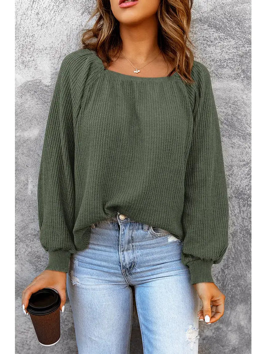 Brynleigh Waffle Knit Top