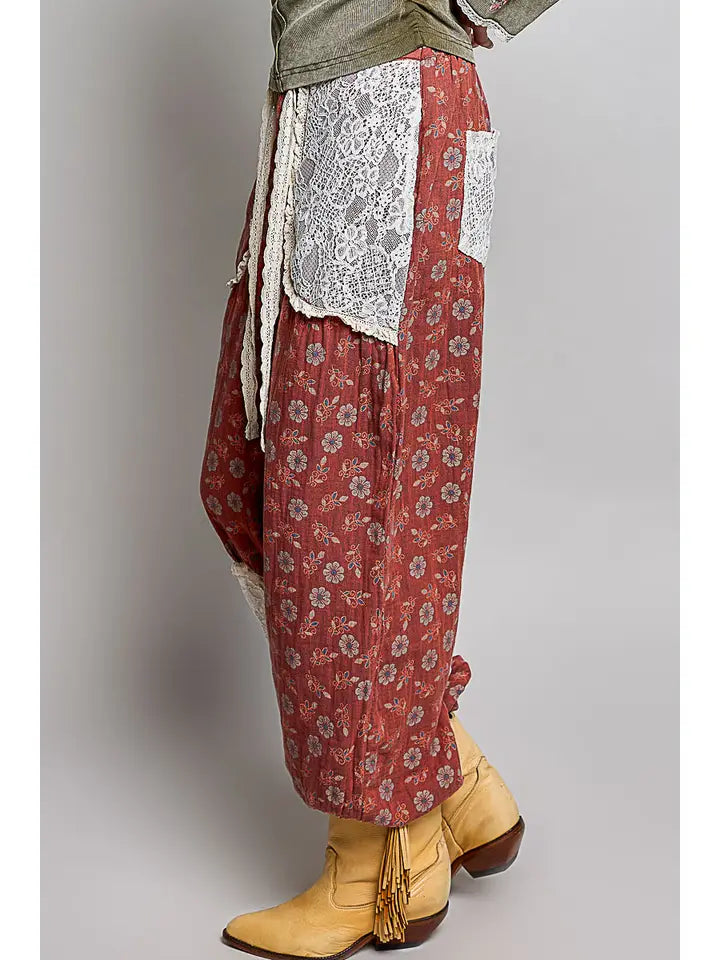 Rust & Lace Pant