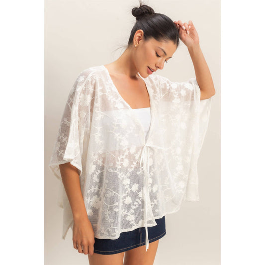 Floral Lace Shawl