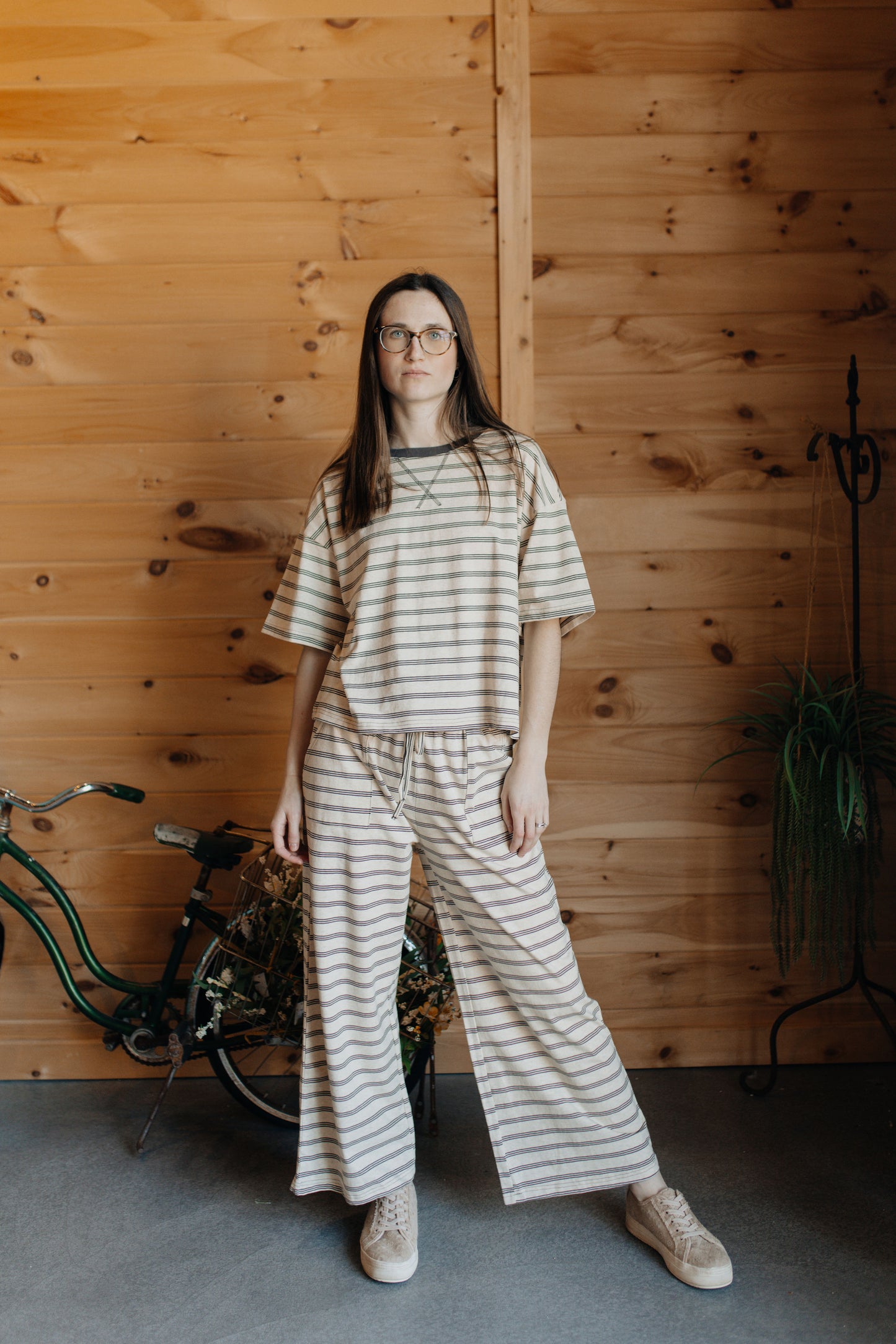 Oatmeal Latte Stripe Set