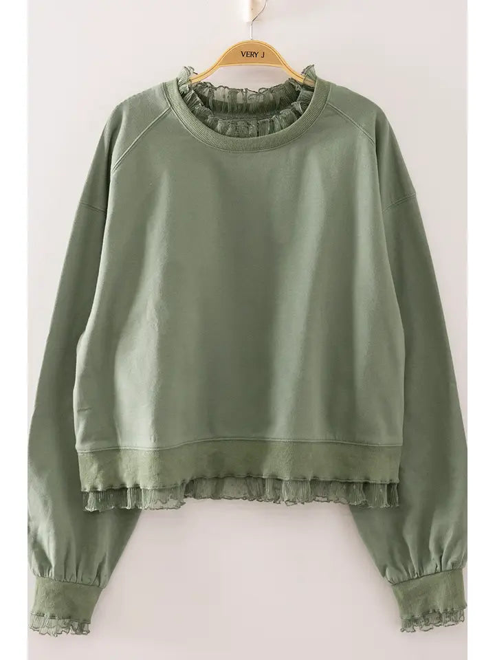 Feminine Touch Lace - Sage