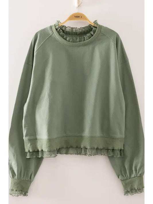 Feminine Touch Lace - Sage