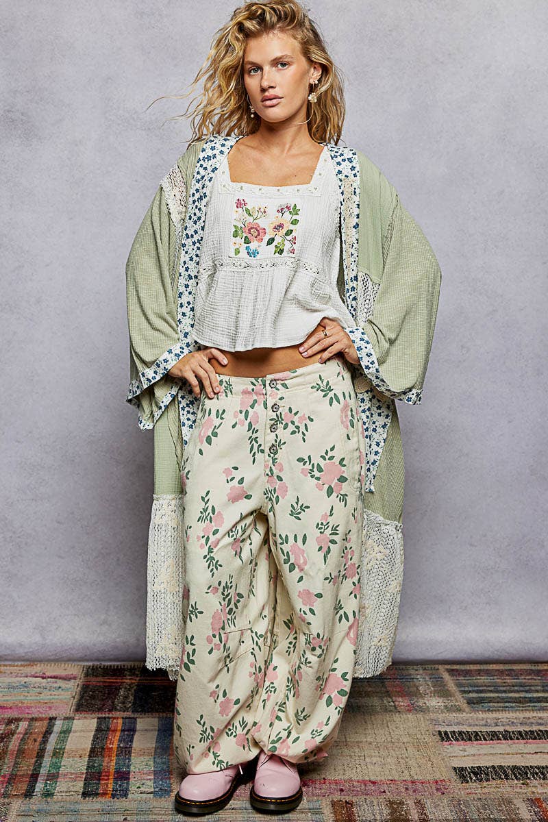 Powder Olive Lace Layer