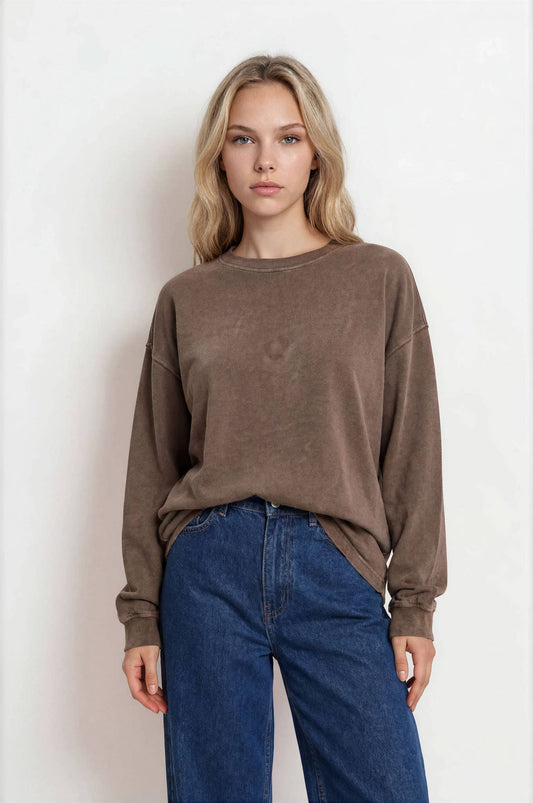 Soft Marbled Top - Chocolate