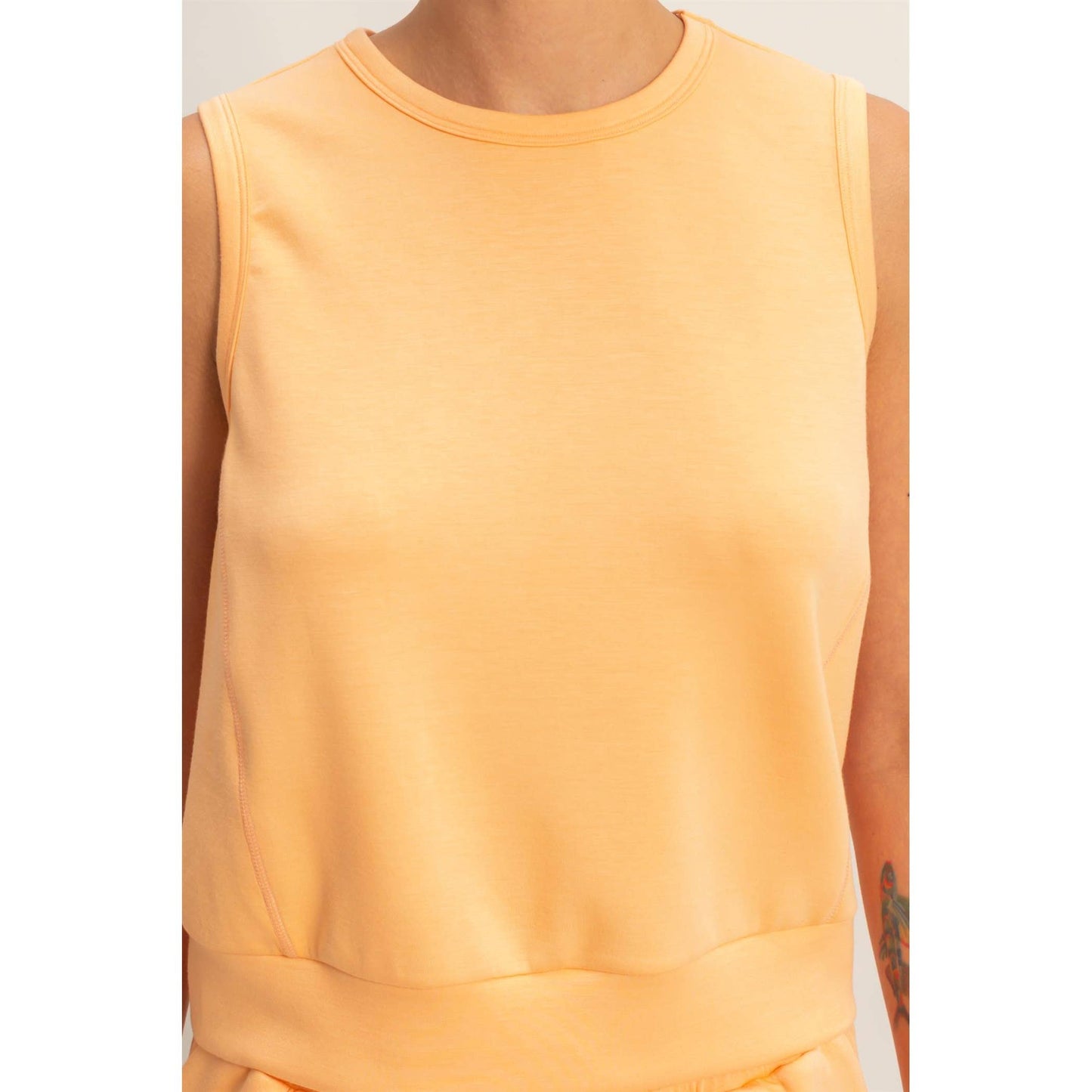 Tammy’s Crewneck Tank - Apricot