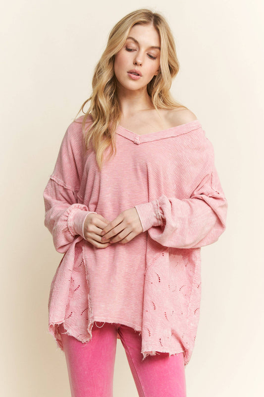 Cupcake Pink Paisley Top