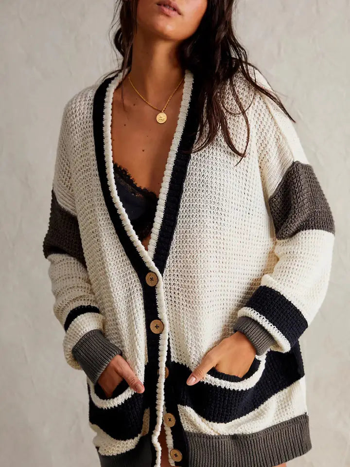 Snuggle Up Slouch Cardigan - Black