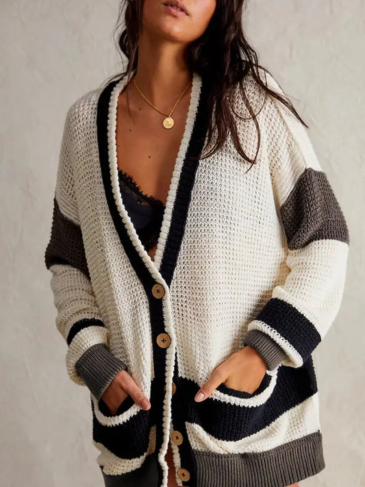 Snuggle Up Slouch Cardigan - Black