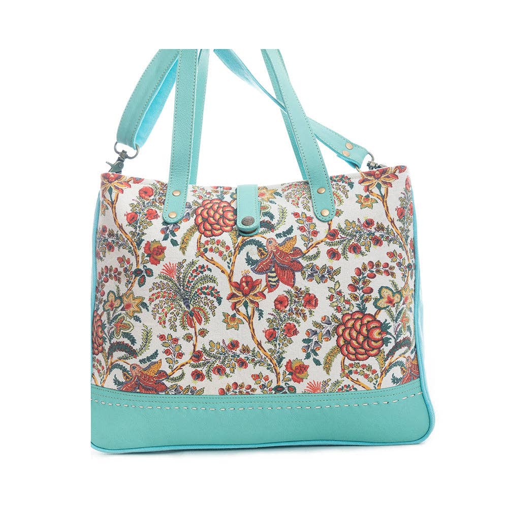 Mariposa Small Weekender Bag: Bright Turquoise