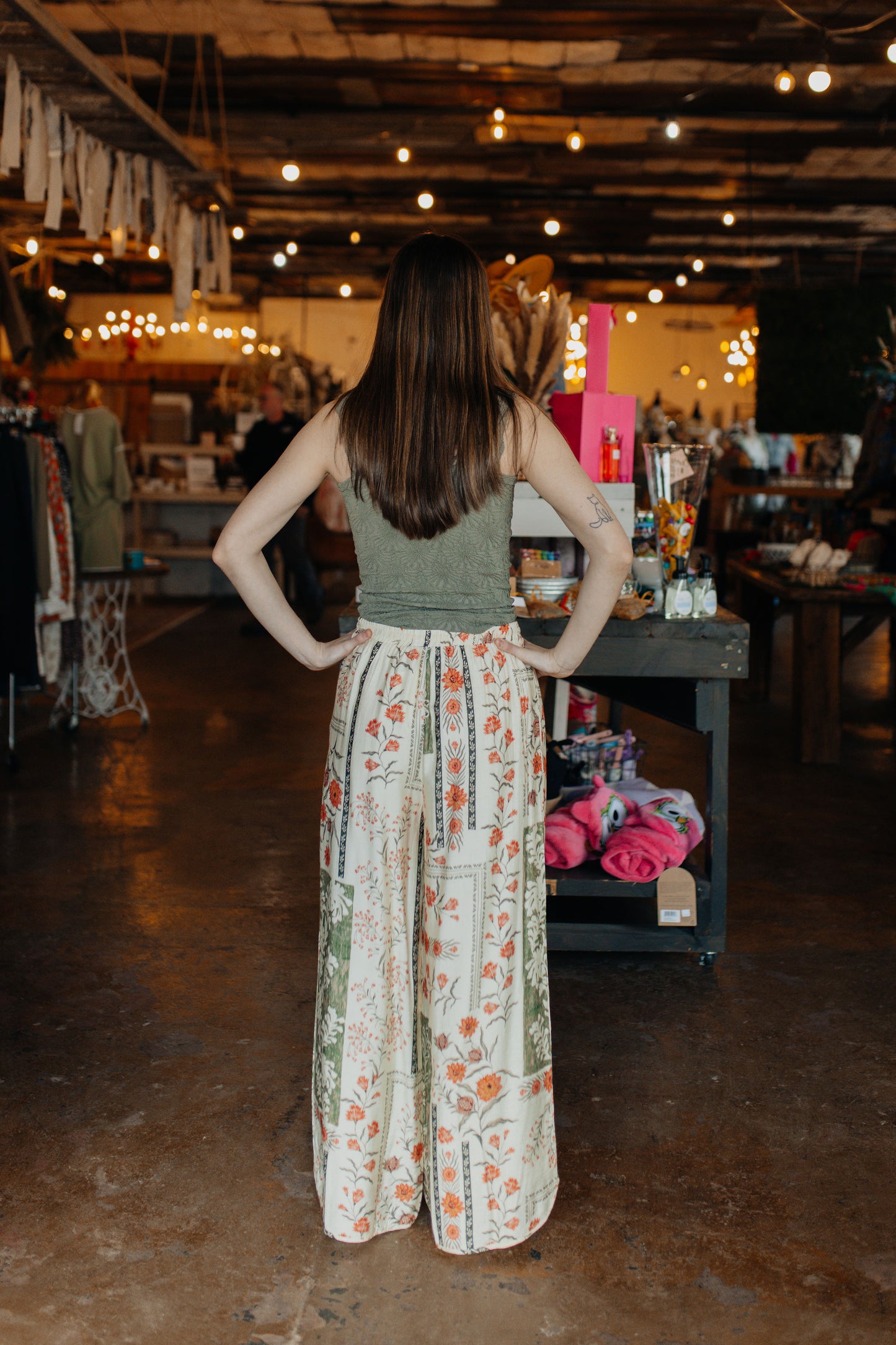 Patchwork Print Vacation Pants