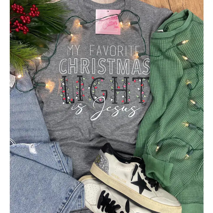 Jesus is Light -Christmas T-Shirt