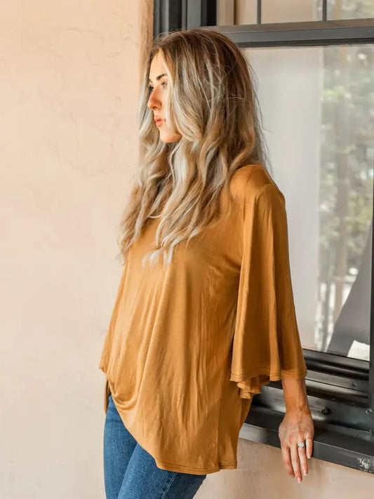 Mustard Bell Sleeves