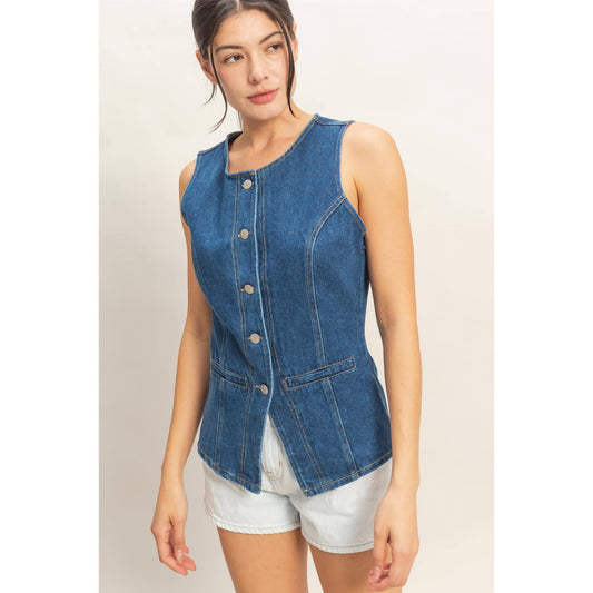 Bettie’s Sleeveless Denim Vest