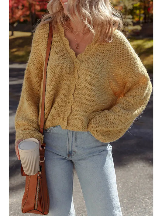 Lemon Butter Knit Cardigan