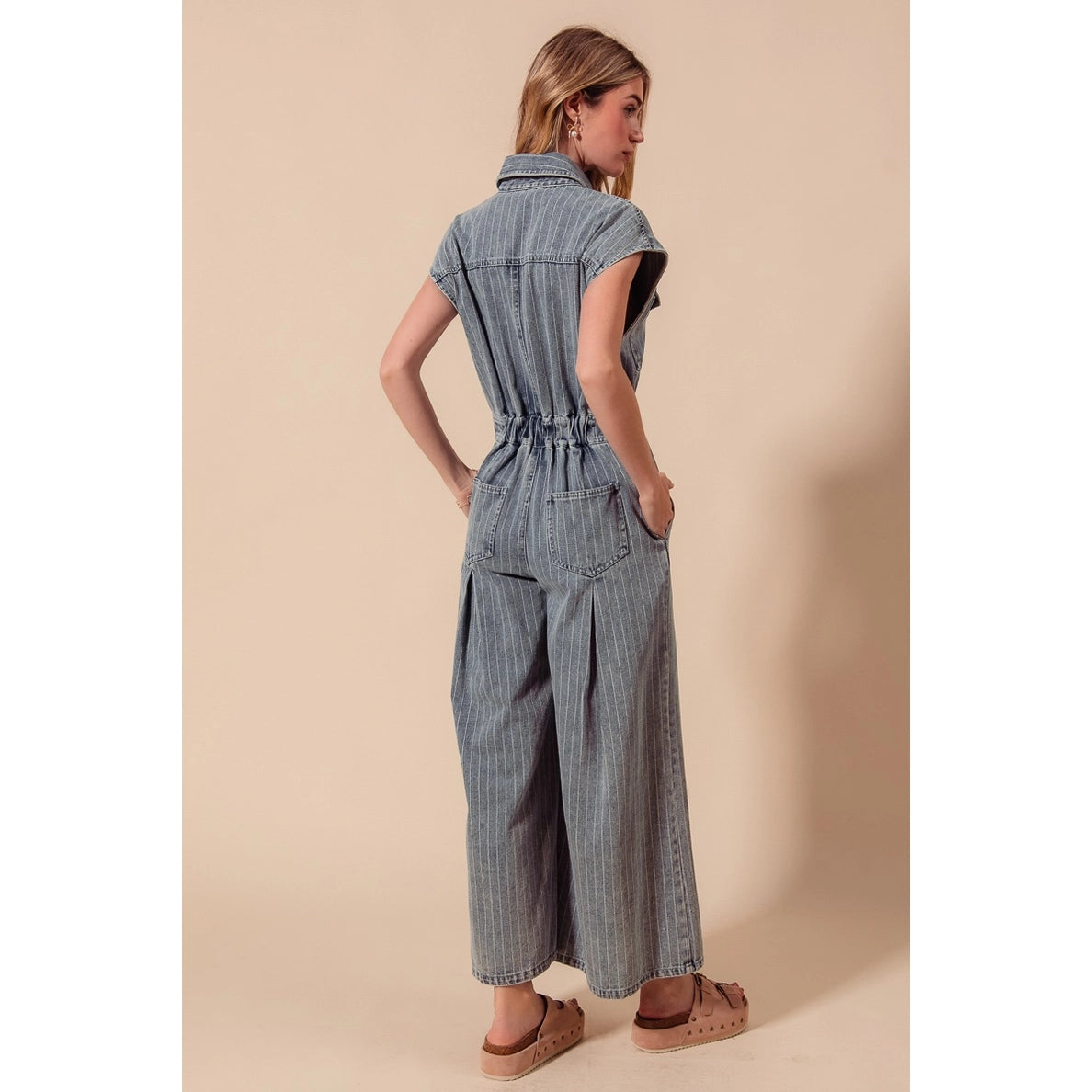 Pinstripe Jumpsuit