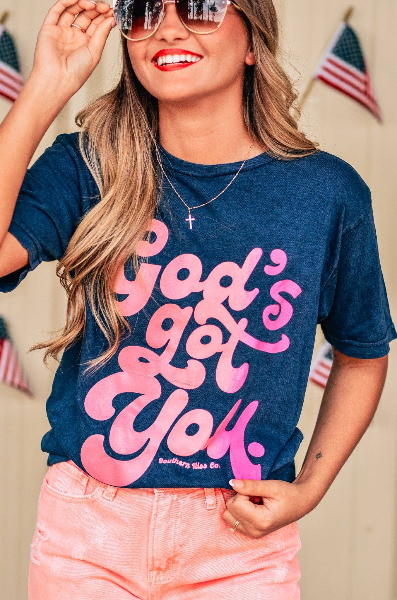 God's Got You Mineral Wash Tee