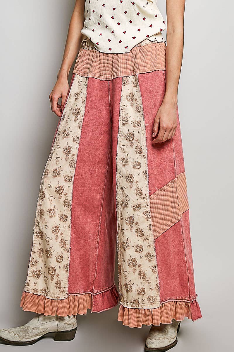 Scarlet Sweet Ruffle Hem Pants