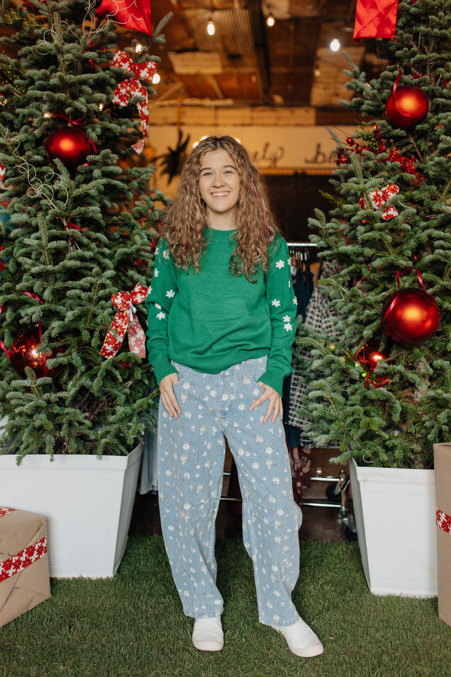 Holly Jolly Blossom Sweater