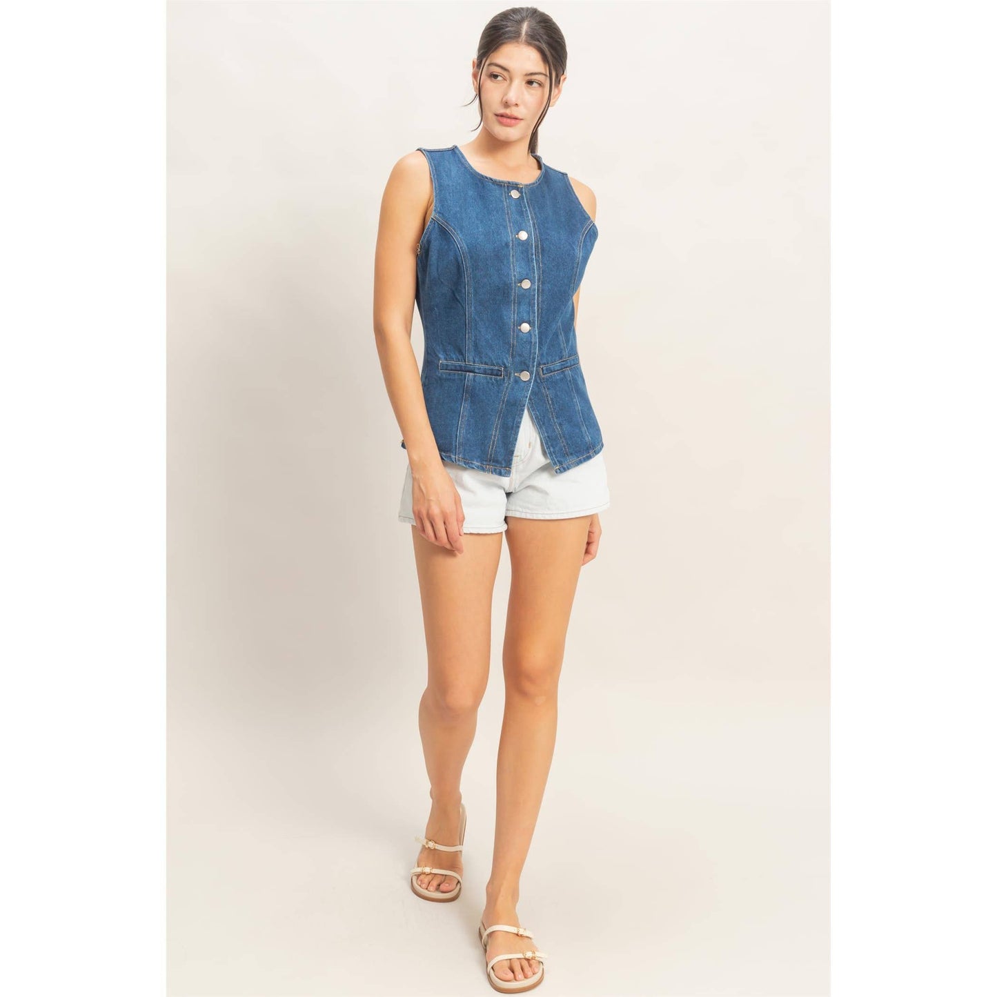 Bettie’s Sleeveless Denim Vest