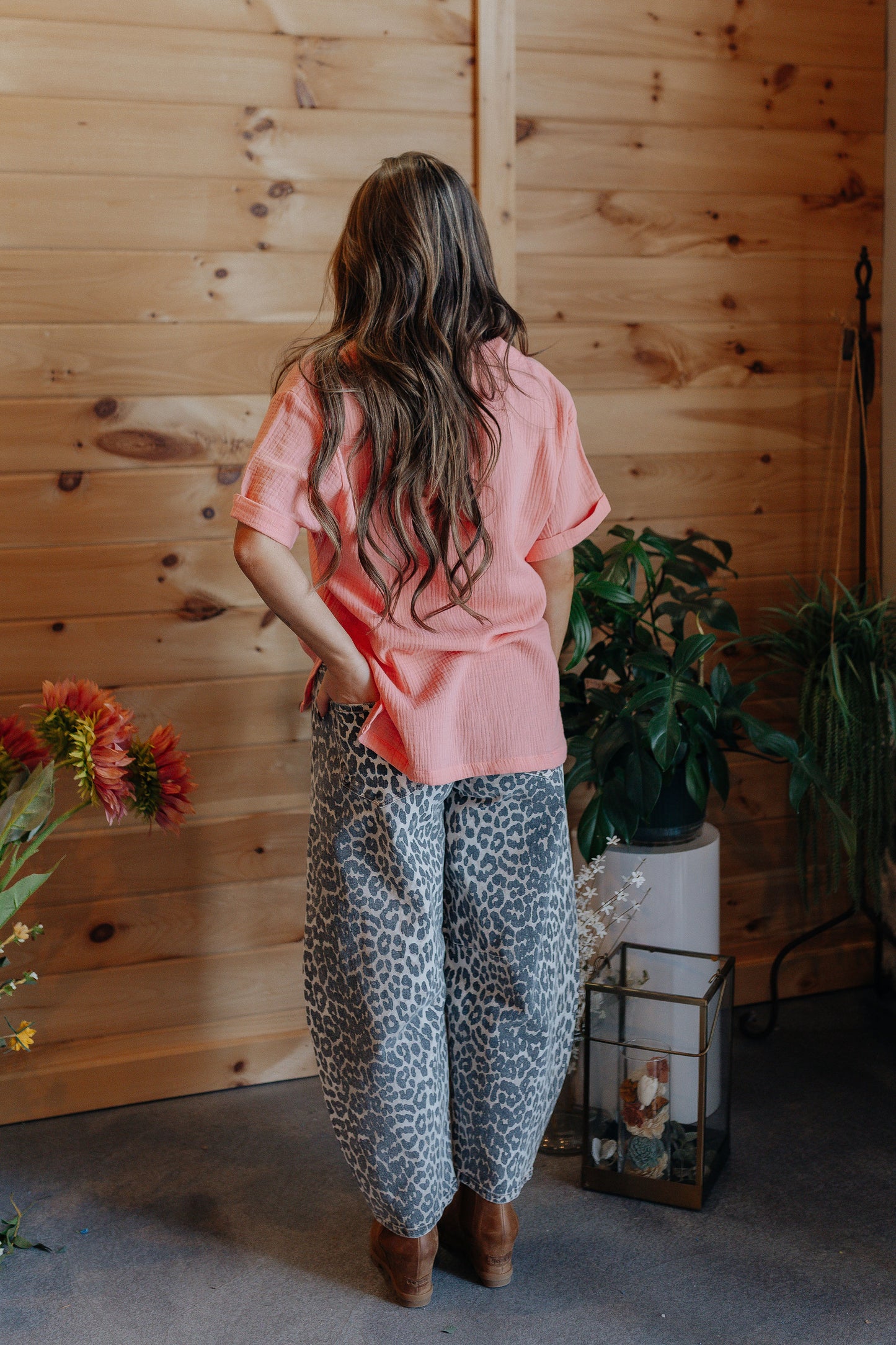 Gwen’s Cotton Blouse - Coral