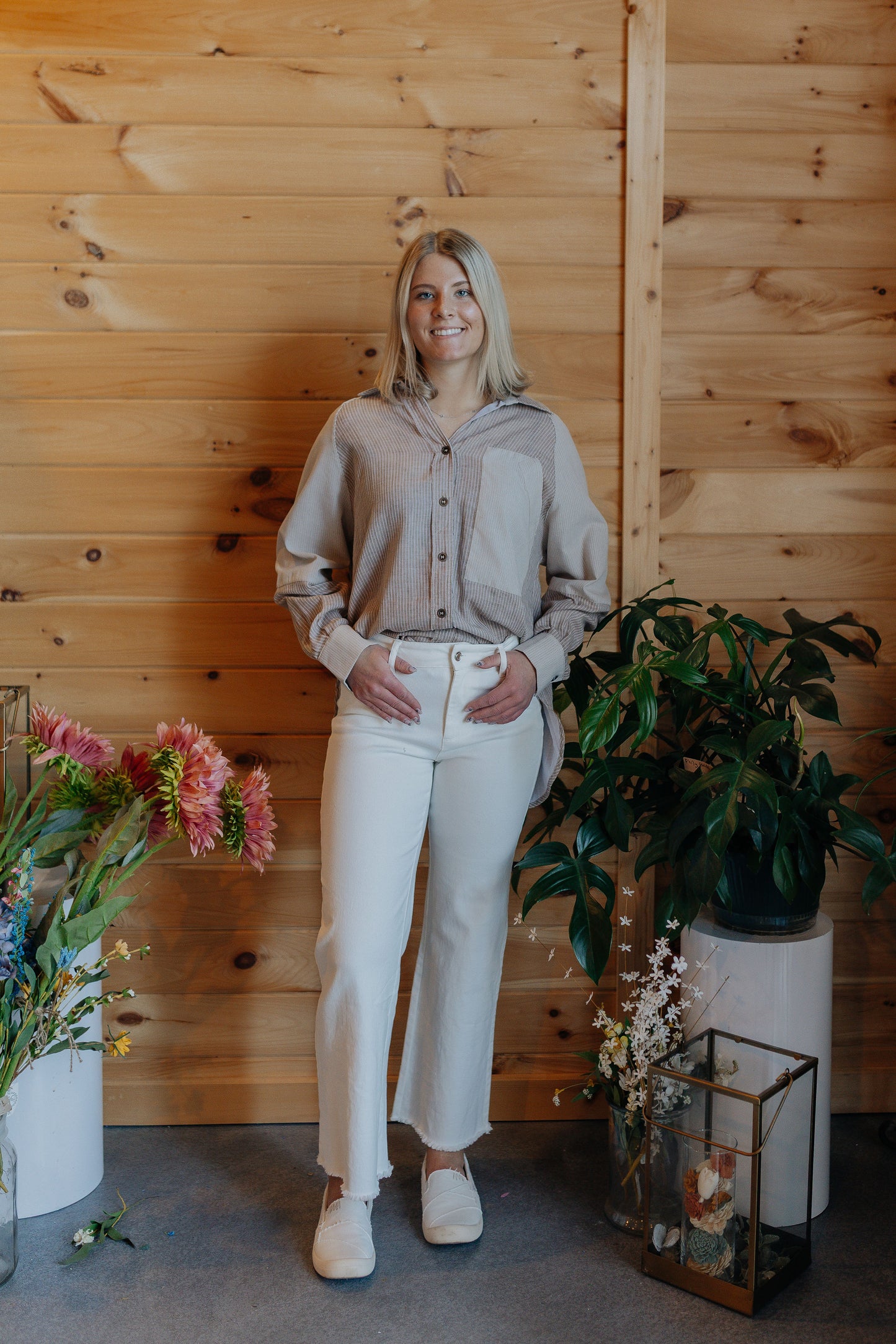 Jeannie's Denim Pant - White