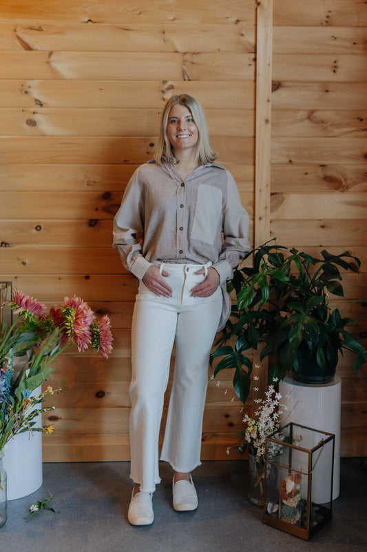 Jeannie's Denim Pant - White