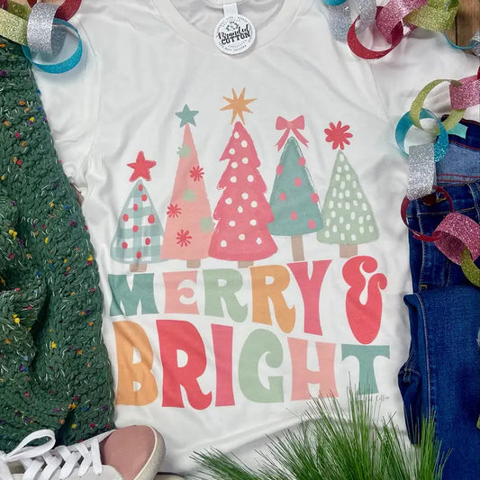 Merry & Bright Christmas Tee